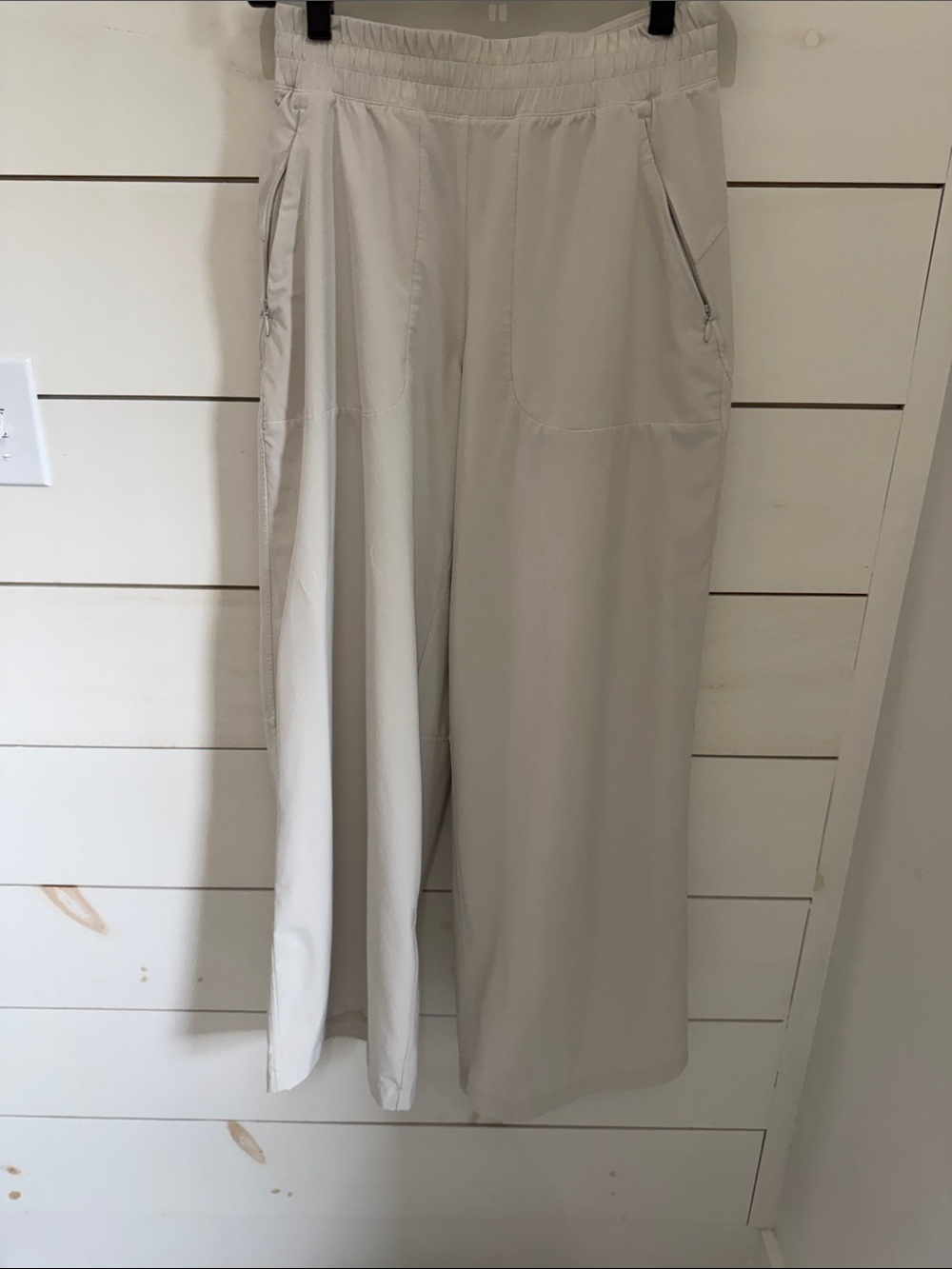 lululemon athletica Cream Drawstring Waist Pull-On Pants